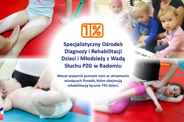 Przekaż nam 1% - pomoże to nam utrzymać obie wiodące Poradnie